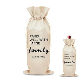 Large Family Reunion Gifts for Families Member First Annual Family Gathering Wine Bag for Christmas Birthday Party Supplies for Adults Host Thank You Gifts for Hostess Families Gathering Party Supply