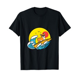 Corgi Surfing Corgi Owner Gift T-Shirt