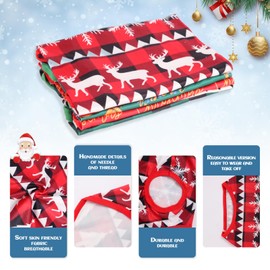 Cute Dog Shirts Clothes, Funny Holiday Style,Soft and Comfortable Fabric，Dog Clothes T Shirt Vest Soft for Small Medium Dogs Cats (Christmas, XL)