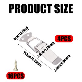 4pcs Sofa Connector Kit, Stainless Steel Sectional Couch Connectors Clips with 30 Screws Sturdy Modular Couch Clamps Brackets Hooks for Sectionals Furniture