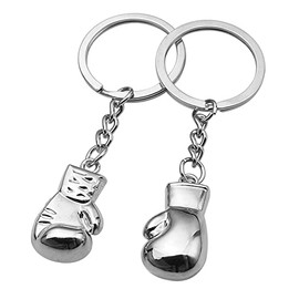 ARFUKA Keychain Boxing Gloves Pendant Keyring Metal Key Chain, Christmas/Birthday/Valentine's Day Gift for Men and Women Pack of 2