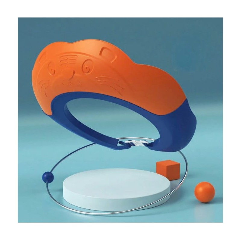 Generic Tiger-shaped Shower cap for Baby (Orange)