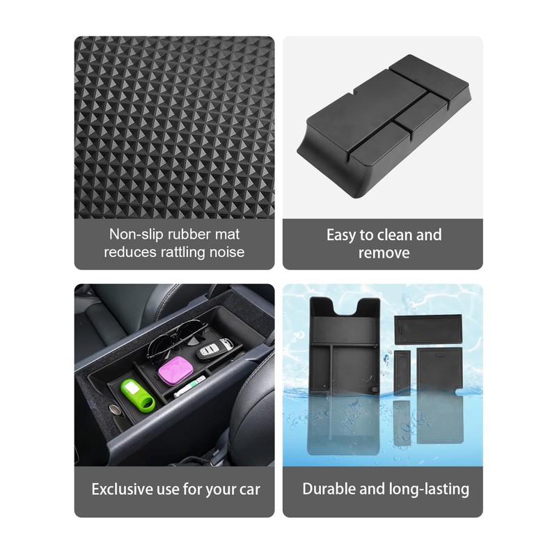 CDEFG for 2025 2026 Camry Center Console Organizer Accessory Tray