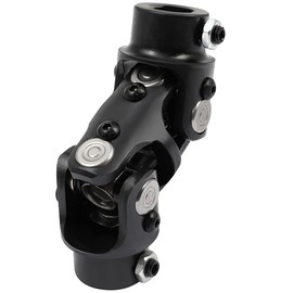 OCPTY Black Universal Steering Shaft U-Joint Coupler 3/4" DD * 3/4"-36 Spline Double 127mm U Joint Shaft