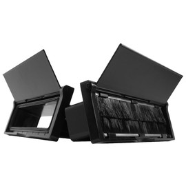 Draft Dodger 12"" Insulated Universal Telescopic Matte Black Mail Slot Mailbox