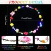 Tiaras Con Flores Led Para Fiesta Paquete Con 10
