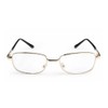 Inlefen Metallrahmen-Rechteck-Lesebrille-Weinlese eyewear mit Fall +4.50