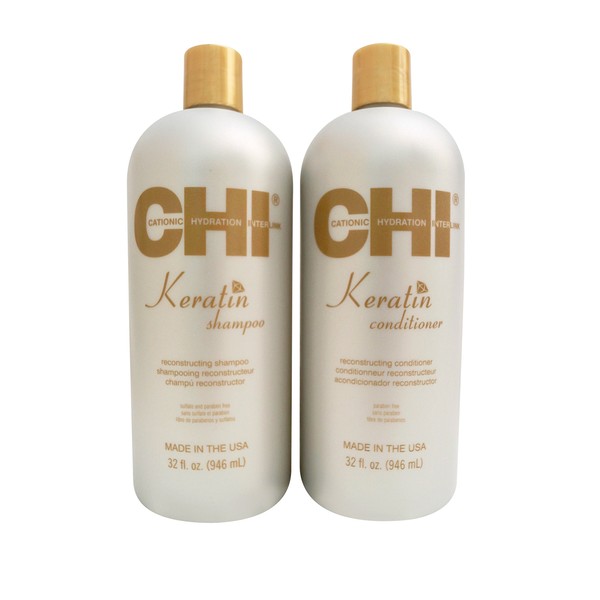 CHI Keratin Duo Shampoo & Conditioner Set 32 Oz
