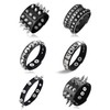 Tornito 4Pcs Spike Studded Rivet Skull Demon Black Punk Rock
