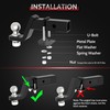 WINSBULL Hitch Tightener 2 Inch, Anti Rattle Hitch Clamp Hitch