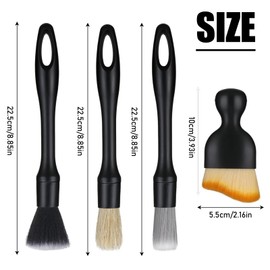 ChAusa 5 Stück Auto Detailingbürste, Reinigungspinsel Auto, Auto Innenreinigung Weiche Bürste, Weiche Borsten Detailierbürste, Staub saubere Bürsten, Kein Kratzer, für Auto Innenraum und Autopflege