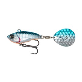 Savage Gear Fat Tail Spin Sinking - Jig Spinner, Size/Weight/Color: 5.5cm / 9g / Blue Silver