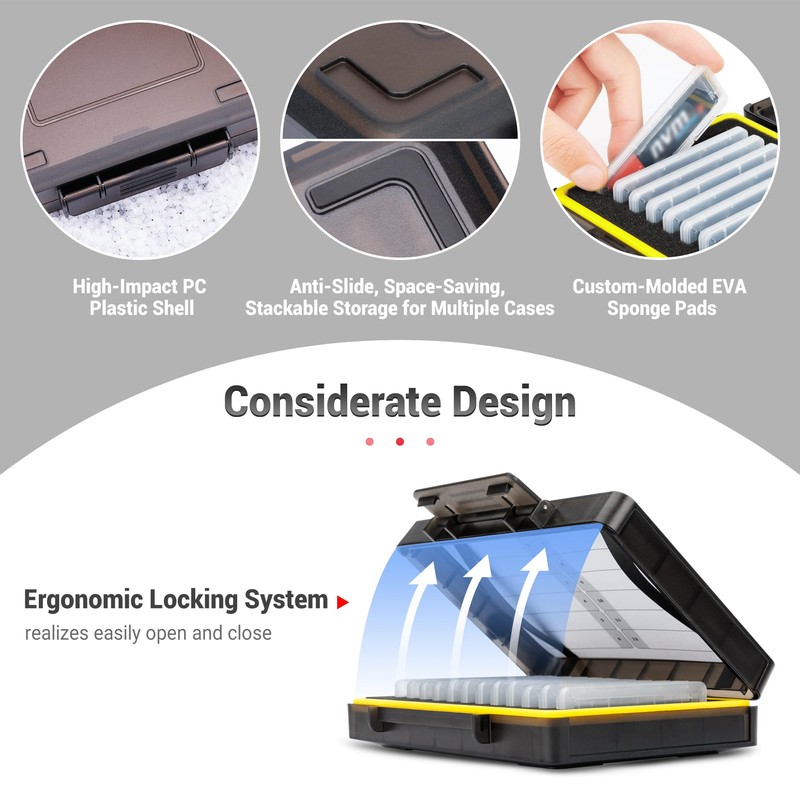 Dual Protect Hard M.2 SSD Holder with 12 PCS Individual
