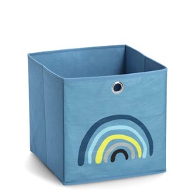 Zeller Blue Rainbow 14426 Storage Box 28 x 28 x 28 cm Fleece Blue