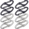 Deozu 8 Pcs Zipper Clip Anti Theft Deterrent, Dual Opening