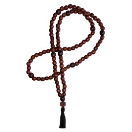 Generic Orthodox Komboskoini Prayer Rope Wooden Chotki 30 100 Knots Wood Cross Pray Set Brown