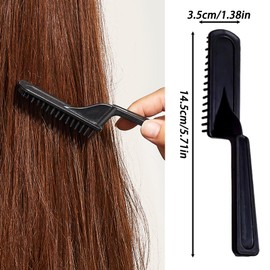 anneratteryer Pack of 8 Hair Comb Curling Comb for Curls Hair Dye Brush Hair Highlight Comb Women Hair Styling Comb Tool for Colouring Tool Brush Balance Women (Black)