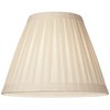 Creme Linen Medium Box Pleat Lamp Shade 7" Top x