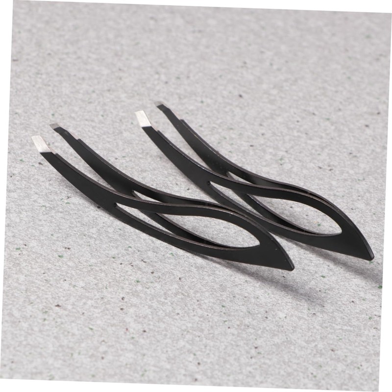 Angoily 2pcs Stainless Steel Eyebrow Tweezers Removal Tool for Men
