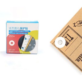 250Pcs White Self-Adhesive Hole Reinforcement Labels Round Stickers, Hole Punch Protector Stickers Loose Leaf Paper Hole Sticker,Easy to Use,All-Purpose Labels,Office Products