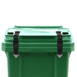 Trash Can Locks for Animals, Raccoon Bear Proof Trash Can Lock, Trash Can Lid Lock Raccoon Proof, Easy Installation, Long-Lasting Outdoor Garbage Can Lock - 2 Pack