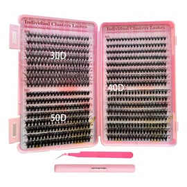 642 Kit Pestañas Maquillaje Diy Extension Mixto 30d 40d 50d