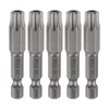 sourcing map 5pcs TT45 Security Torx Head Screwdriver Bit 2"