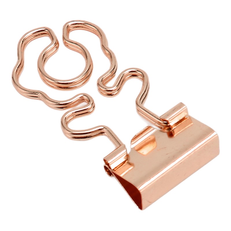 100 Pcs Mini Binder Clips Flower Shape Strong Clamping Force