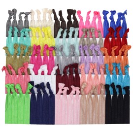 100 Hair Ties Pre Pack elastic ponytail holders yoga wholesale lot value
