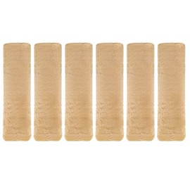 HARFINGTON 6pcs Car Seat Belt Pad Soft Fiber Seatbelt Shoulder Strap Covers Comfortable Driving Cushion Universal Car Accessories for Car, Light Tan