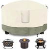 Dalema Fire Pit Cover,Outdoor Heavy Duty 600D 100% Waterproof Fire
