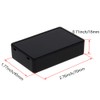 Heyiarbeit 10Pcs 2.76"x1.77"x0.71" ABS Black Dustproof Electronic Junction Box Enclosure