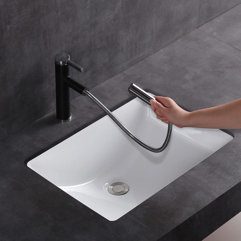 MEJE #202H -18 Inch Vessel Sink Rectangle Undermount Bathroom Sink