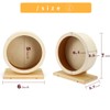 antiai Hamster Wooden Silent Wheel, Small Animal Exercise Wheel Accessories,