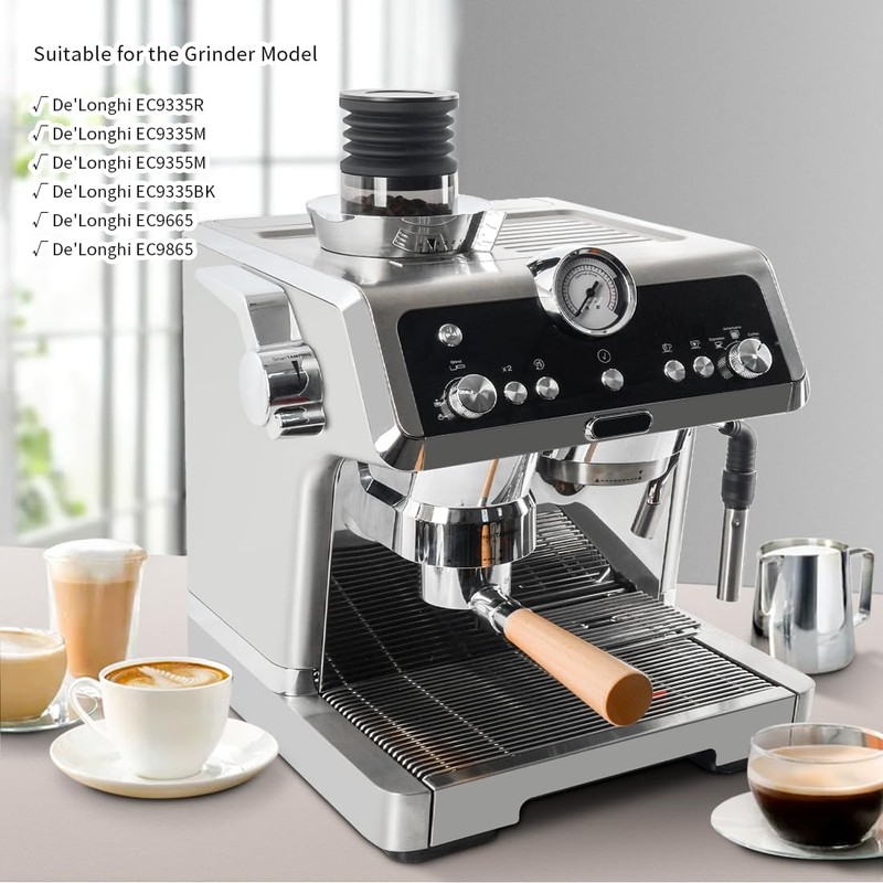 Single Dose Hopper with Silicon Bellow Compatible with Delonghi EC9335