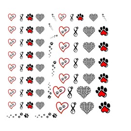 Bulldog dOG Collections (Bulldog Nail art decals paw c2)