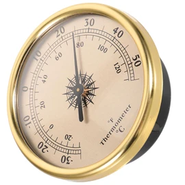 Levemolo Metal Thermometer Accurate Temperature Gauge Thermometer for Weather Station Small Thermometer Room Thermometer Temperature Tester Indoor Temperature Monitor Thermometer for Room