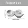 30X Full Metal Pocket Jewellery Magnifier, Folding Scientific Document Magnifying