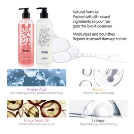 Suisuaie Oily Hair Shampoo and Conditioner for Women, Clarifying Shampoo and Conditioner for Oily Hair,Greasy Hair, Silicone-free Shampoo and Conditioner Set, 32.4 Fl Oz