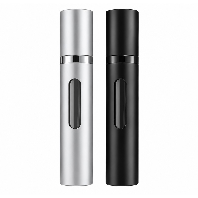 2-Pack Refillable Perfume Atomizer Bottles for Travel – 5ml/10ml Bottom-Fill
