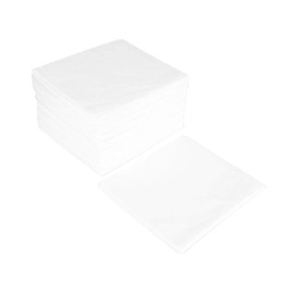 Justlife Disposable Biodegradable Non-Woven White Towels - 100% Natural Viscose Fibre - Salon, Barbershop, Spa Use - Pack of 50