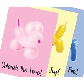 Glory To Dog Unleash the... Congratulations On Your New Puppy Greeting Card Variety Pack of 3: Unleash the Fun!/Unleash the Love!/Unleash the Joy! with Mailing Envelopes