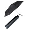 RAJAV Small Portable Compact Black Umbrella with Manual Folding Mechanism