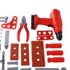 42pcs Kids Simulation Repair Tool Set Hammer Wrench Electric Drill