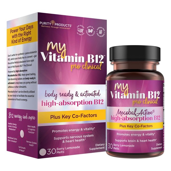 Purity Products MyVitamin B-12 ProClinical Melt Methylcobalamin B12 - Vitamins