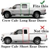Torox 1999-2016 FORD F250 F350 F450 Crew Cab SMOKE Vent
