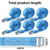 ASelected 4Pcs Ratchet Tie Down Straps 4 M X 25