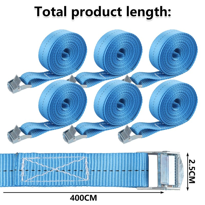 ASelected 4Pcs Ratchet Tie Down Straps 4 M X 25