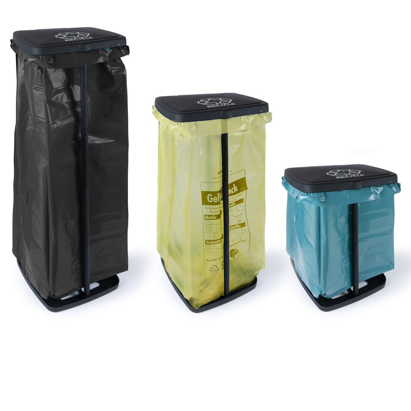 Hinrichs Garbage Bag Holder - with Cover and Clamp Ring