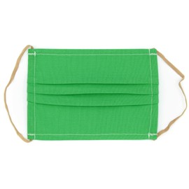 4business Pack of 10 Fabric Masks Community | One Size | High-Quality Cotton | Washable | Reusable (Green)